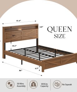 Queen Size Bed Frame Headboard