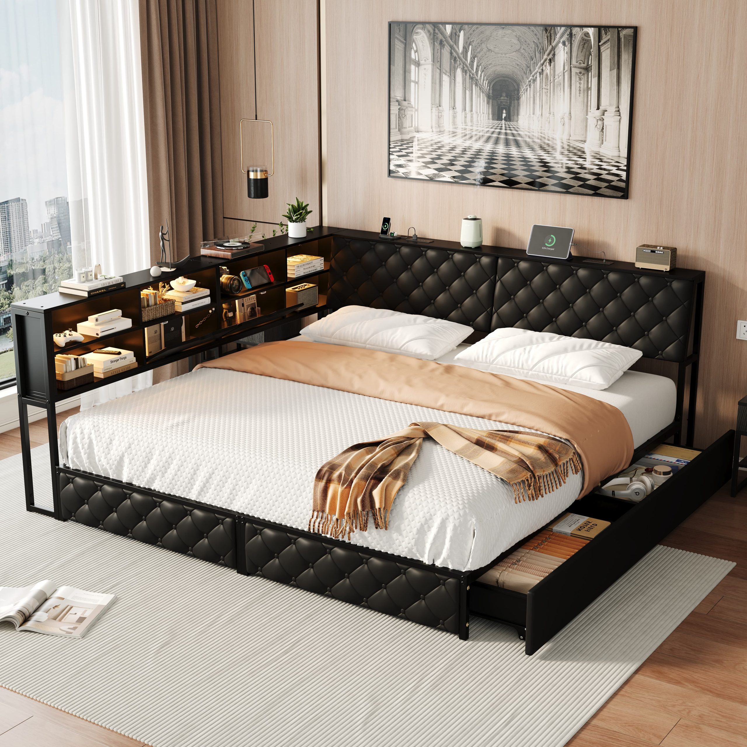 Twin Size Corner Bed Frame