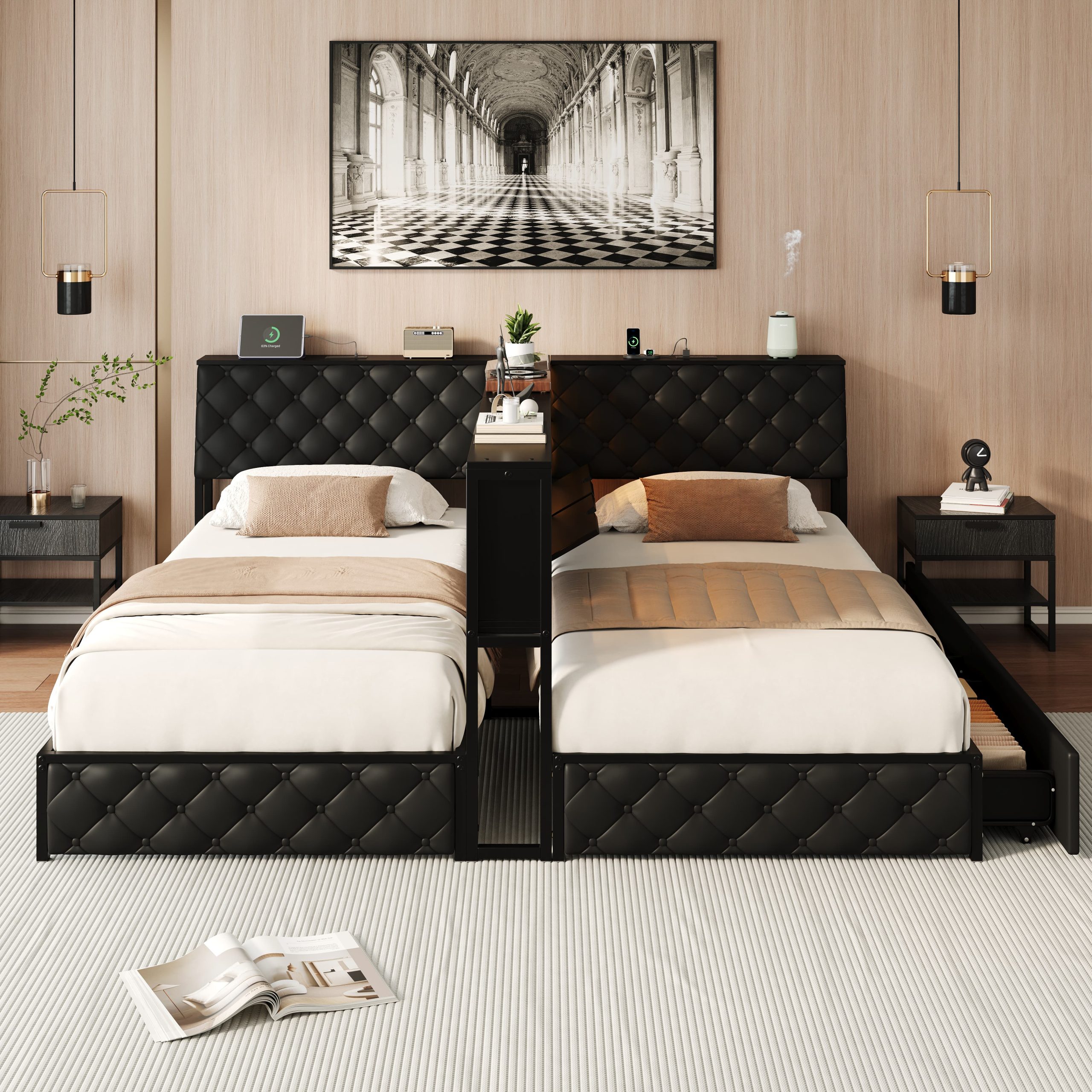 Twin Size Corner Bed Frame