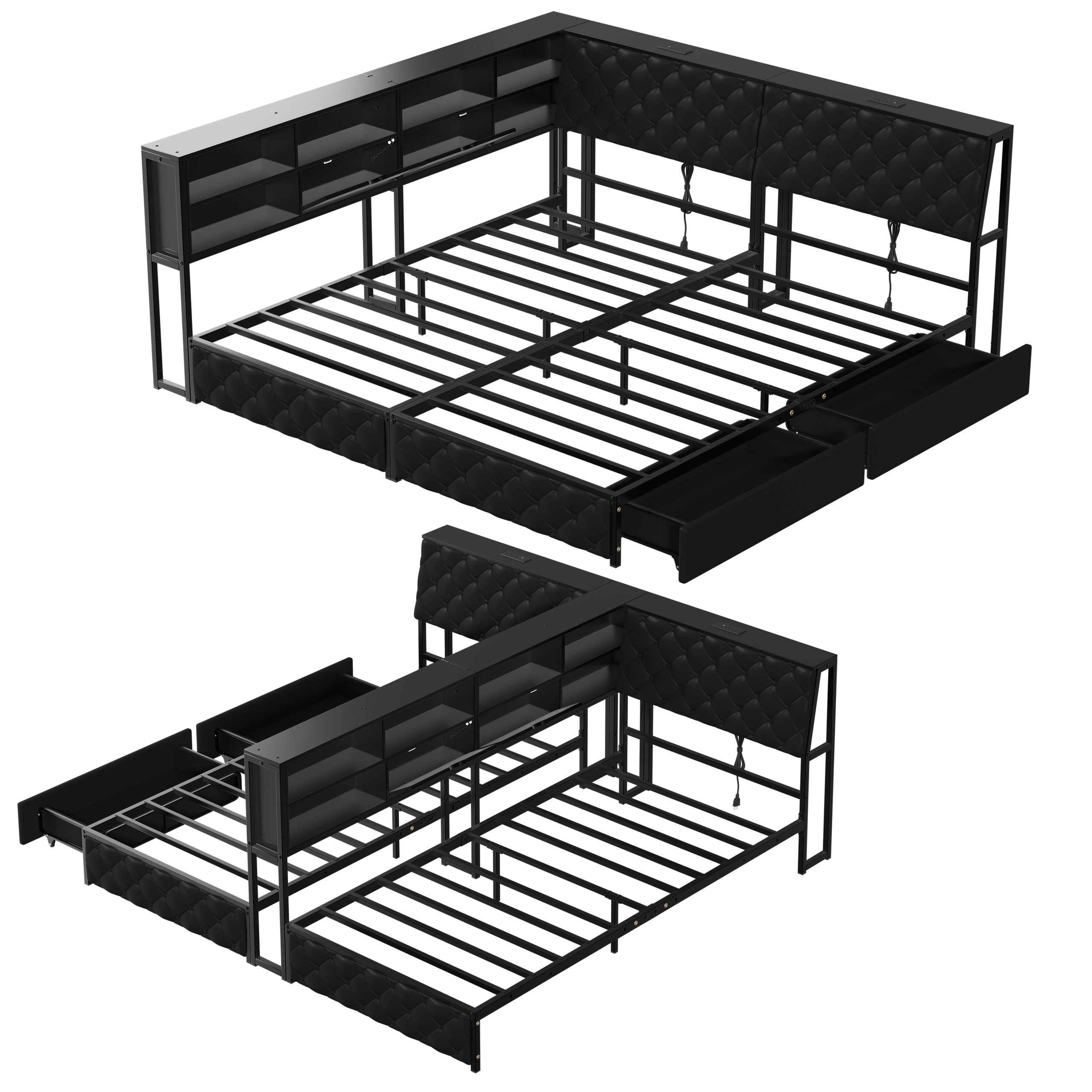 Twin Size Corner Bed Frame