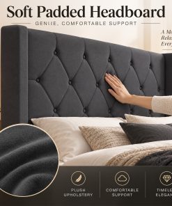 Modern Queen Size Platform Bed Frame