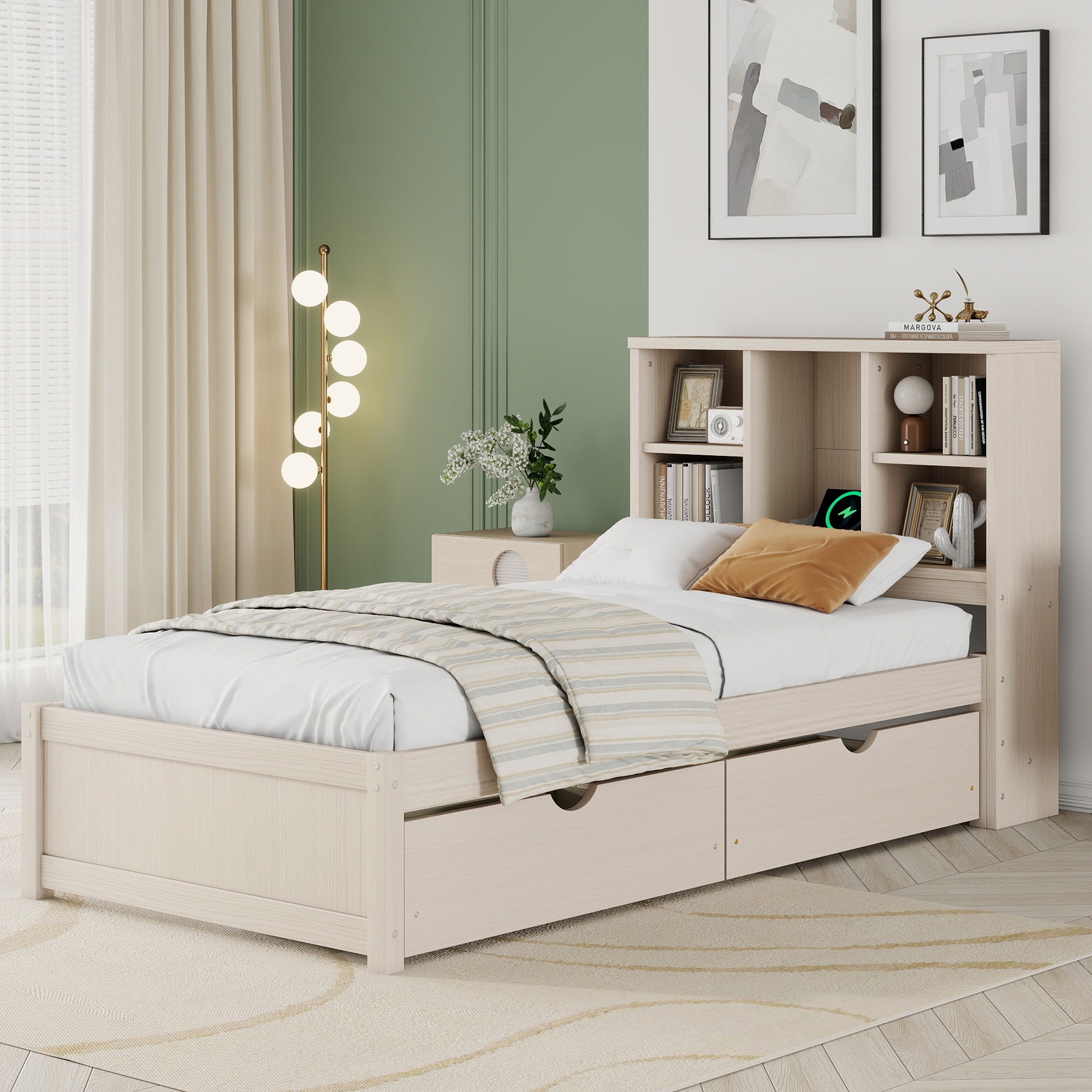 Modern Twin Size Bed Frame