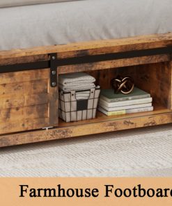Queen Bed Frame with Upholstered Headboard