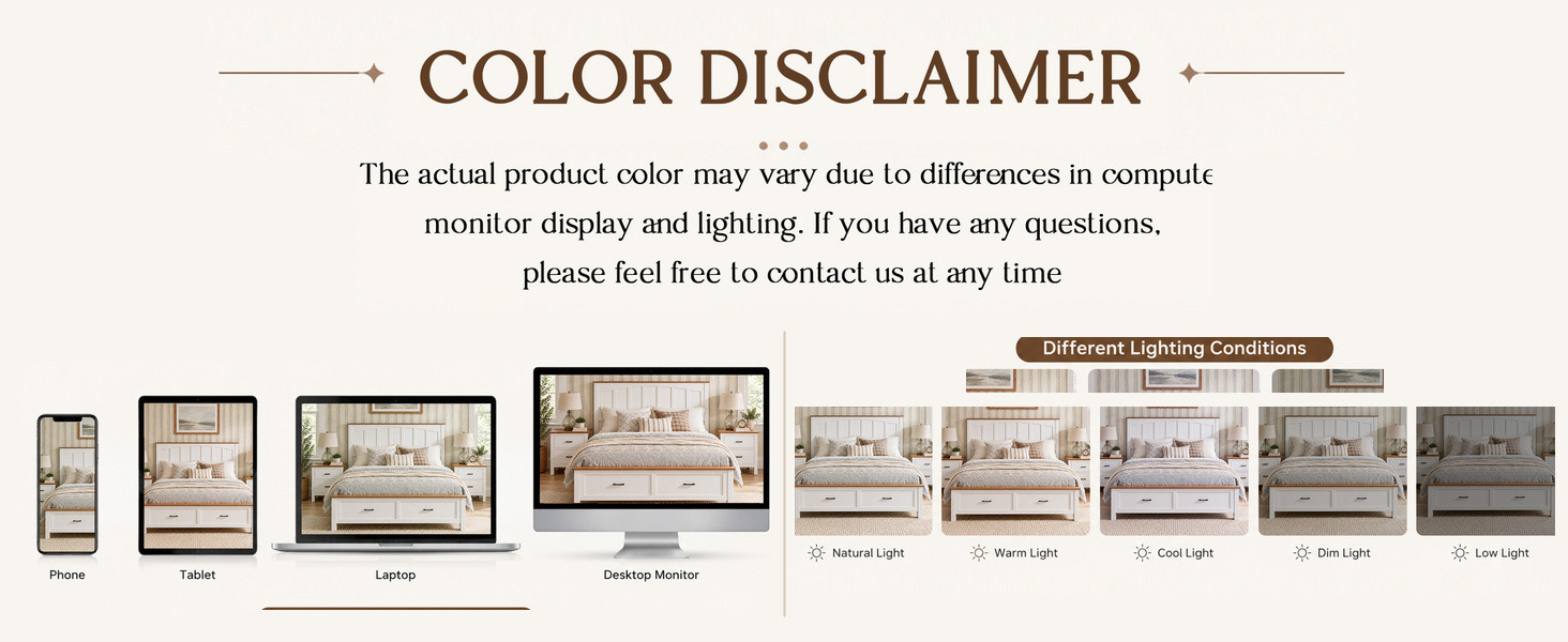 Queen Size Farmhouse Metal Bed Frame