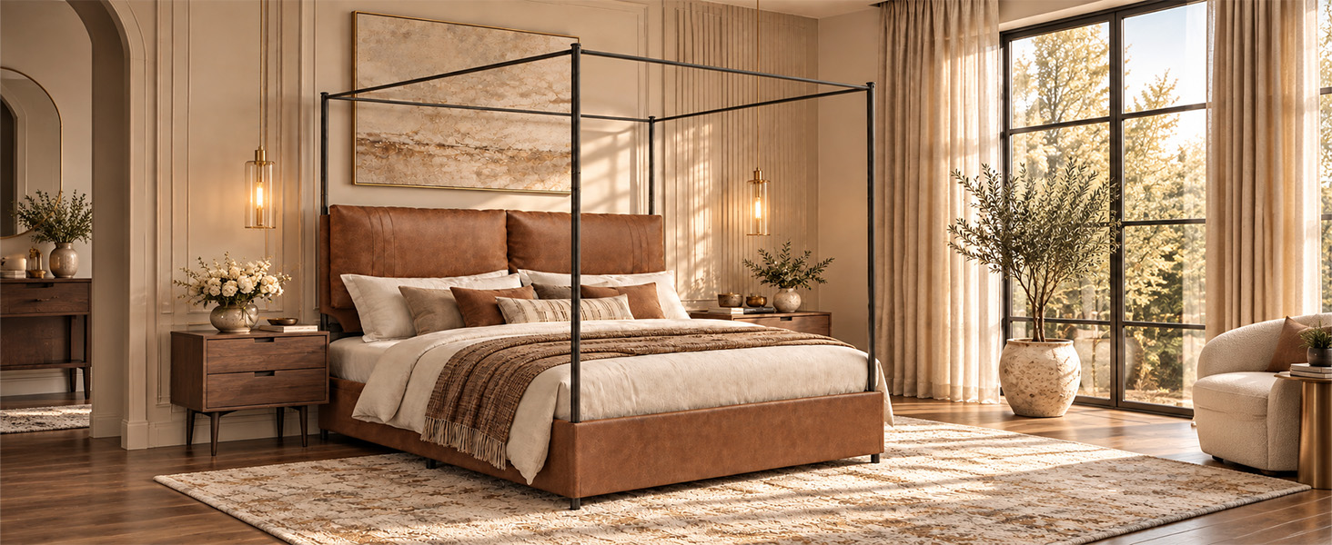Queen Canopy Bed Frame