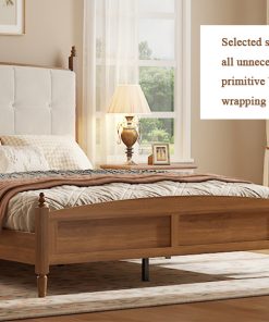 Vintage Spindle-Style Queen Size Bed Frame
