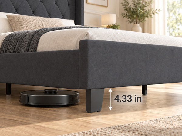 Modern Queen Size Platform Bed Frame