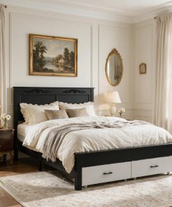 Rustic Farmhouse-style Queen Size Bed