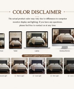 Modern Queen Size Platform Bed Frame