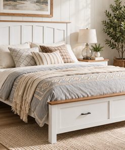 Queen Size Farmhouse Metal Bed Frame