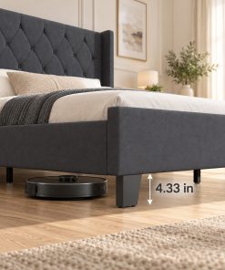Modern Queen Size Platform Bed Frame