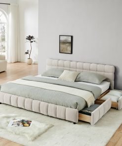 King Size Upholstered Bed Frame